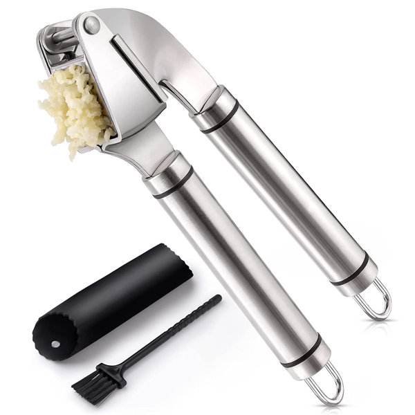 Ochine Stainless Steel Garlic Press Crushing Tool With Brush Wayfair